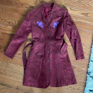 Vintage 70s Suede Trenchcoat